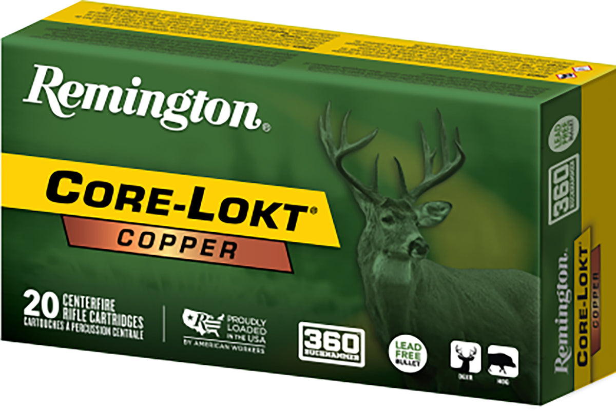 Remington Core-Lokt Copper .360 Buckhammer 160 grain Solid Hollow Point ammunition