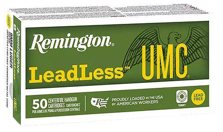 Remington UMC Leadless 9mm Luger / Parabellum 100 grain Lead Free Jacketed ammunition