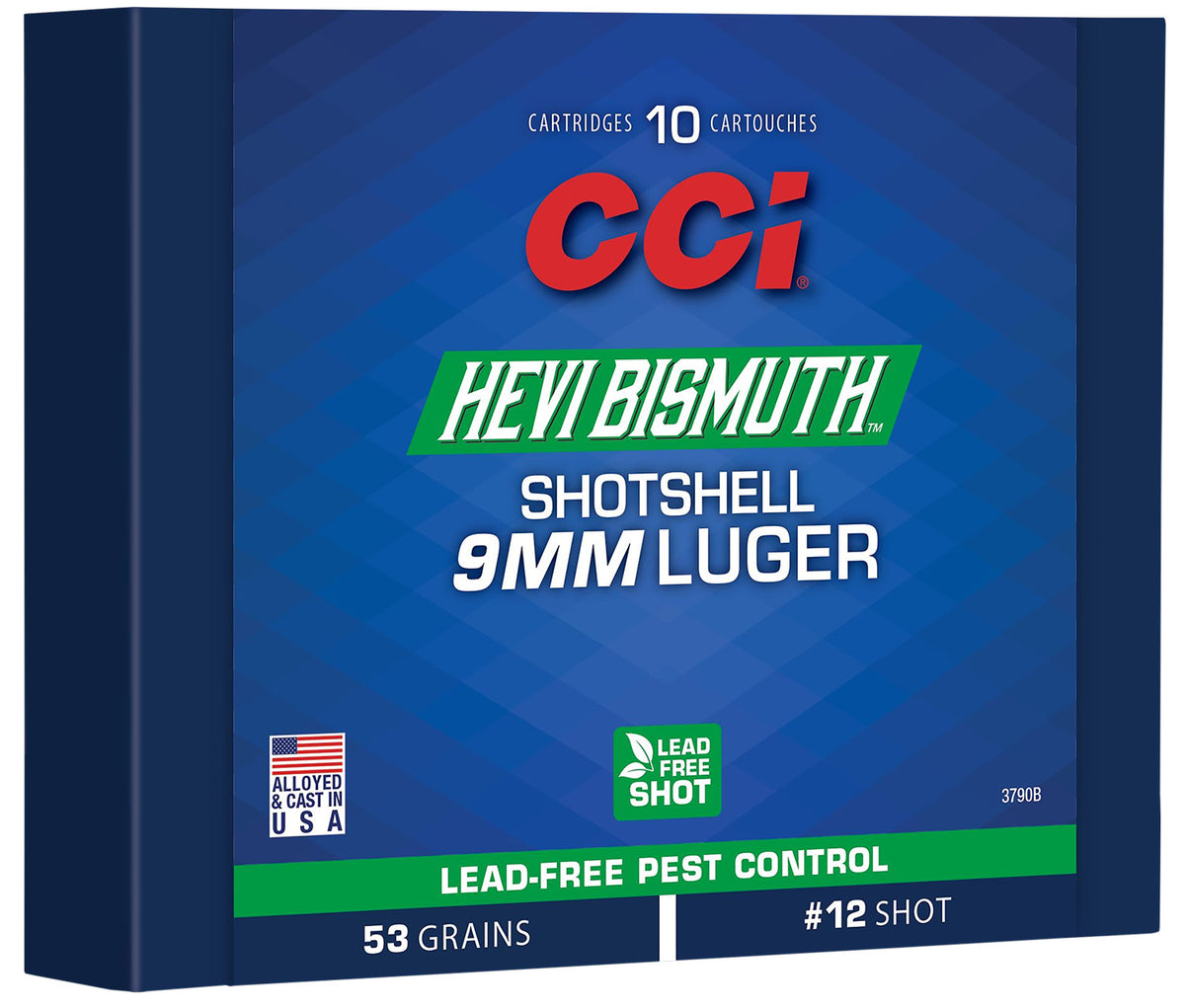 CCI Pest Control HEVI-Bismuth #11 Shot Size 9mm Luger / Parabellum 53 grain Shotshell ammunition