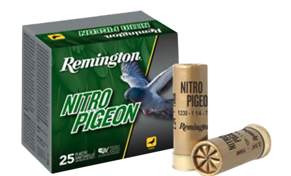 Remington Nitro Pigeon Shotgun Ammo 12 Gauge 2.75 in 1-1/4 oz #7.5