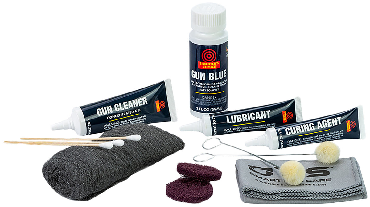 Shooters Choice Cold Blue Firearm Refinishing Kit with Gun Blue and Cleaner Gel