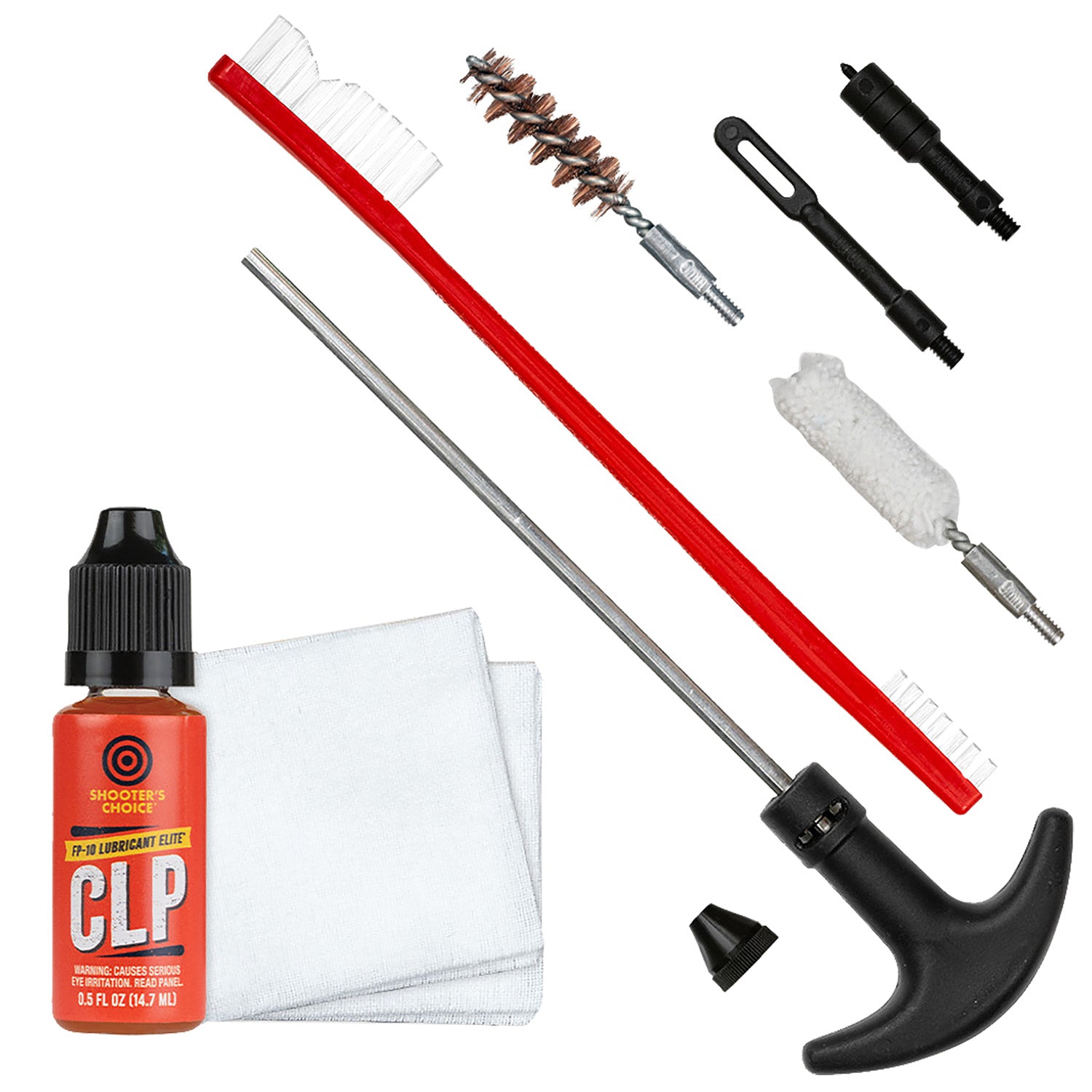 Shooters Choice SHFSRK9MM 9mm Gun Cleaning Rod Kit with FP-10 Lubricant