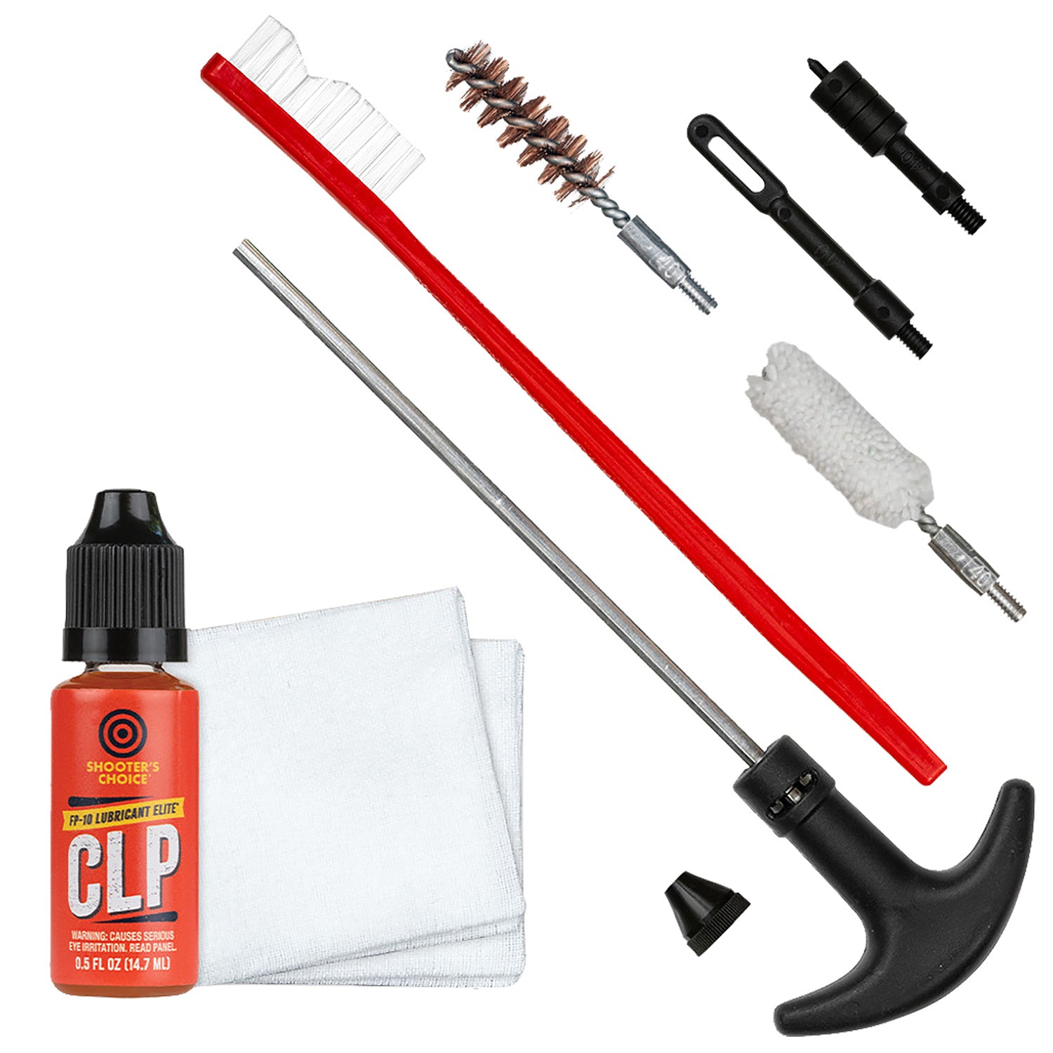 Shooters Choice SHFSRK40 .40 Cal/10mm Gun Cleaning Rod Kit with FP-10 Lubricant