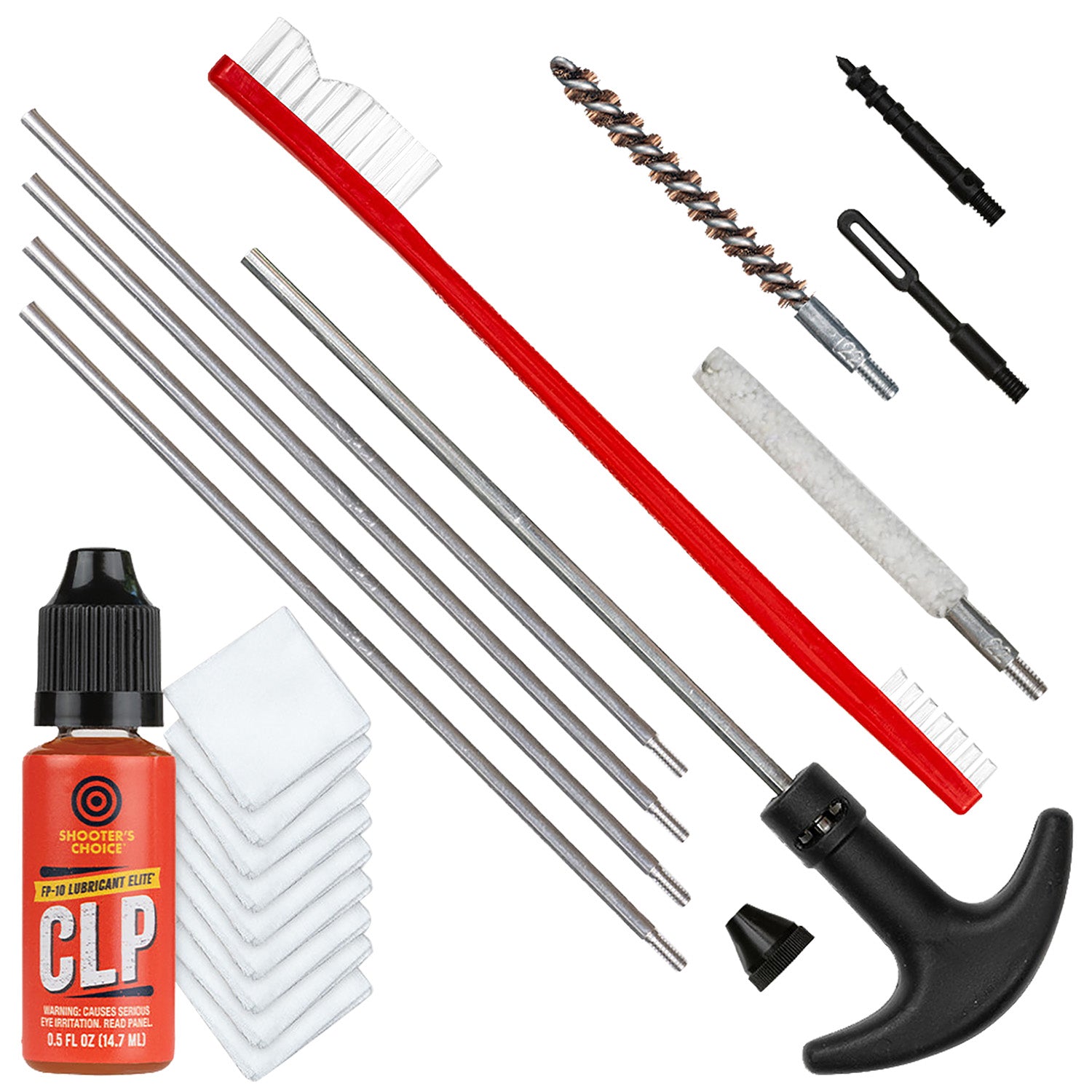 Shooters Choice SHFSRK22 .22 Cal Rifle Cleaning Rod Kit with FP-10 Lubricant