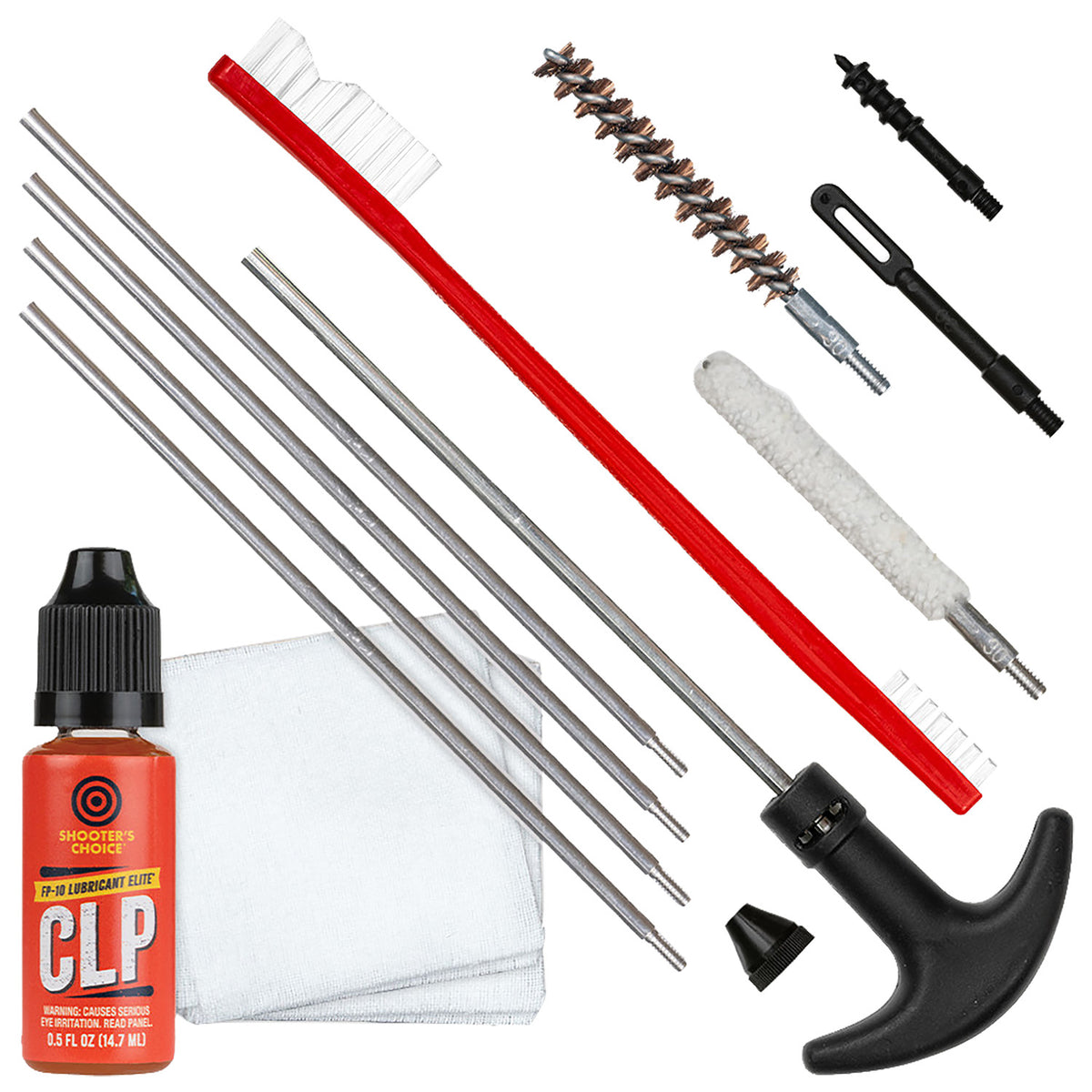 Shooters Choice SHFSRK30 .30 Cal Rifle Cleaning Rod Kit with FP-10 Lubricant