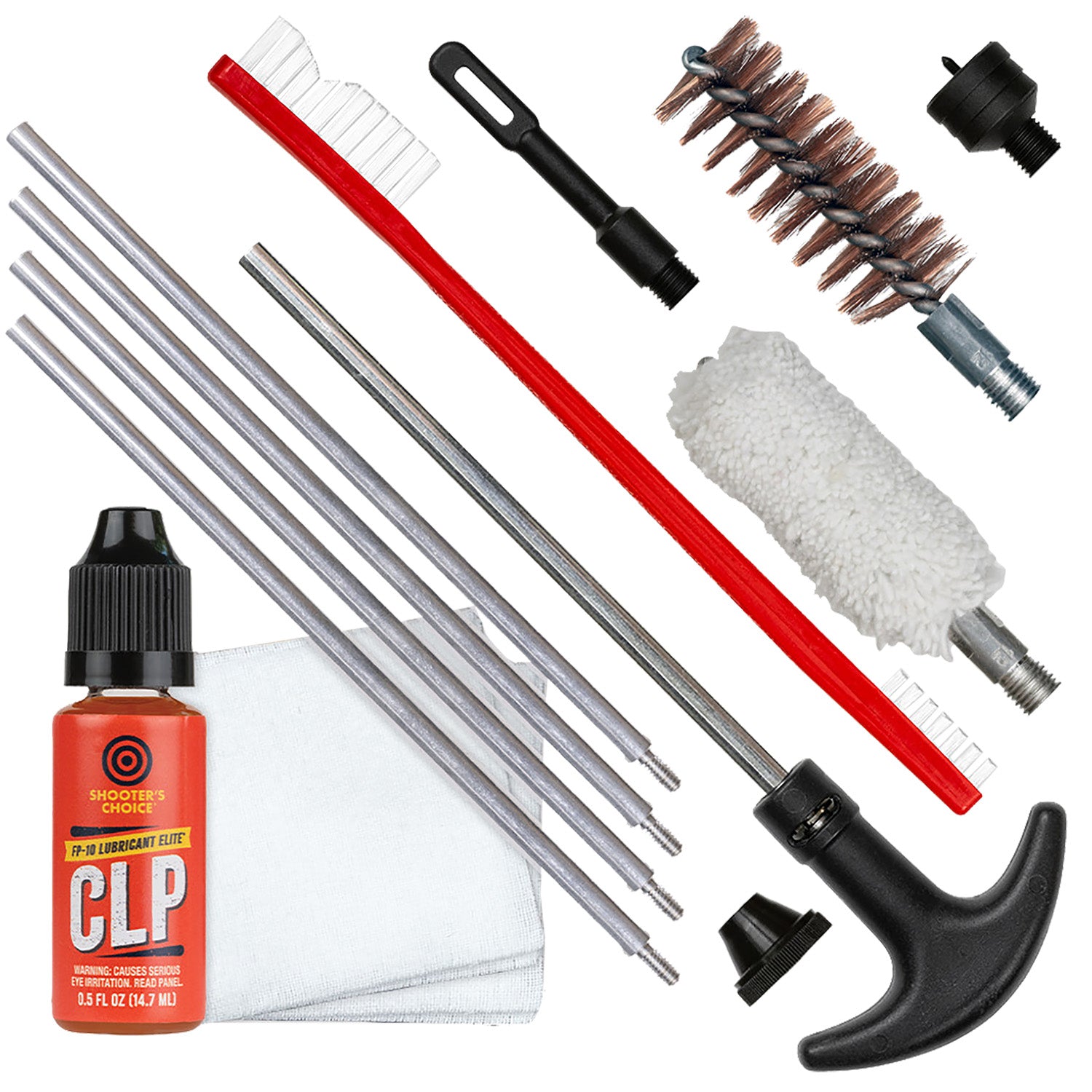Shooters Choice SHFSRK12 12 GA Shotgun Cleaning Rod Kit with FP-10 Lubricant