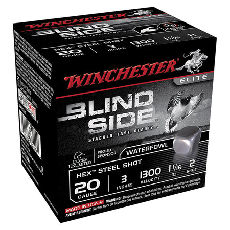 Winchester BLIND SIDE Hunting Shotgun Ammo 20 Gauge 3 in 1-1/16 oz #2
