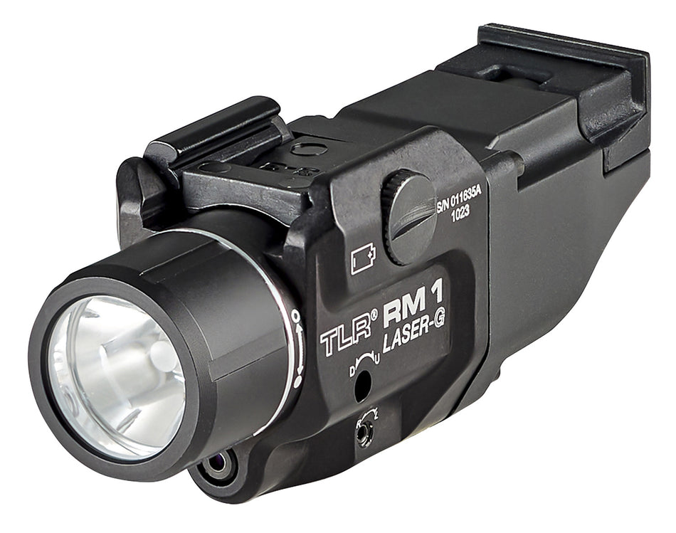 Streamlight TLR-1 RM 500 Lumen Tactical Light with Green Laser Black Anodized Picatinny Rail