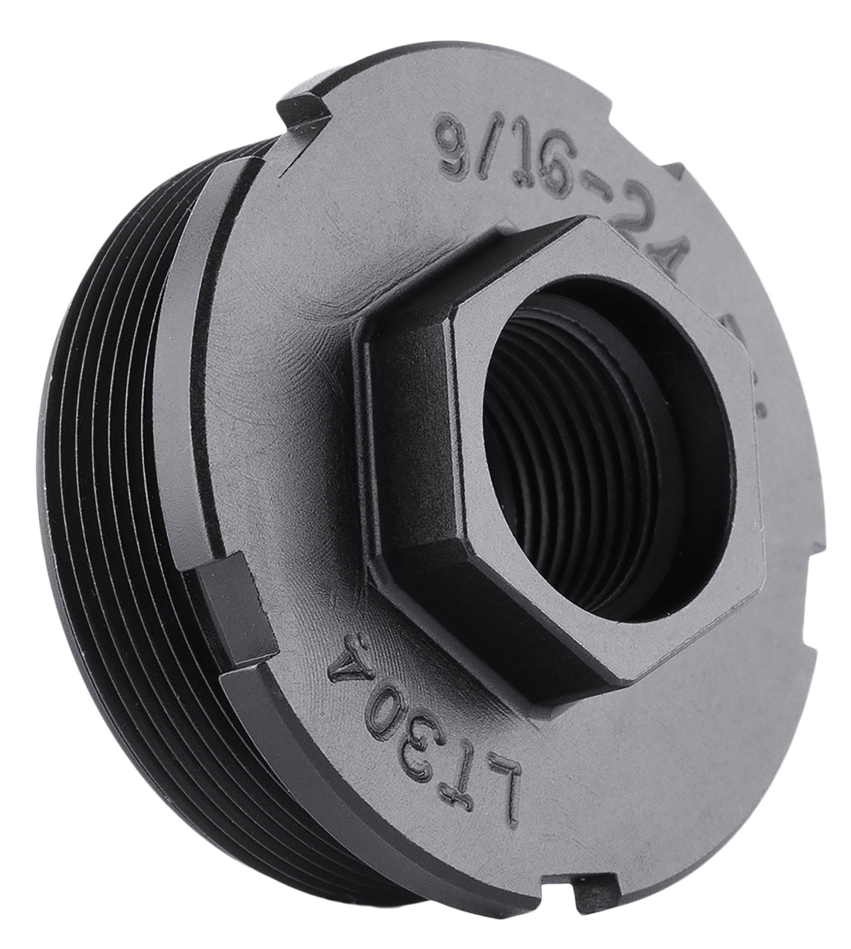 Dead Air LT301 4140 HT Alloy Steel HUB Direct Thread Suppressor Mount 1/2x28 Black