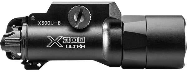 SureFire X300UB Ultra Black Anodized Weapon Light 1000 Lumens White LED Ambidextrous Switch