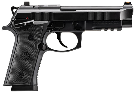 Beretta USA J92XFMSDA20 92GTS 9mm Luger 10+1 4.70" Black Inox Steel Barrel, Black Cerakote Optic Ready/Serrated Steel Slide + Aluminum Frame w/Beavertail & Picatinny Rail, Ambidextrous