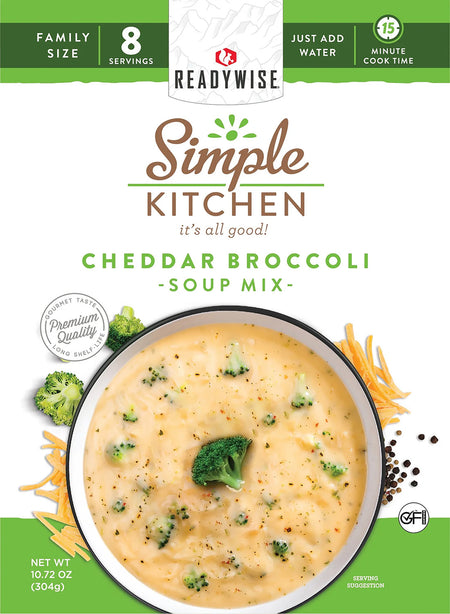 ReadyWise Simple Kitchen RWSK05060 Cheddar Broccoli Soup 6-Pack 8-Serving Pouches