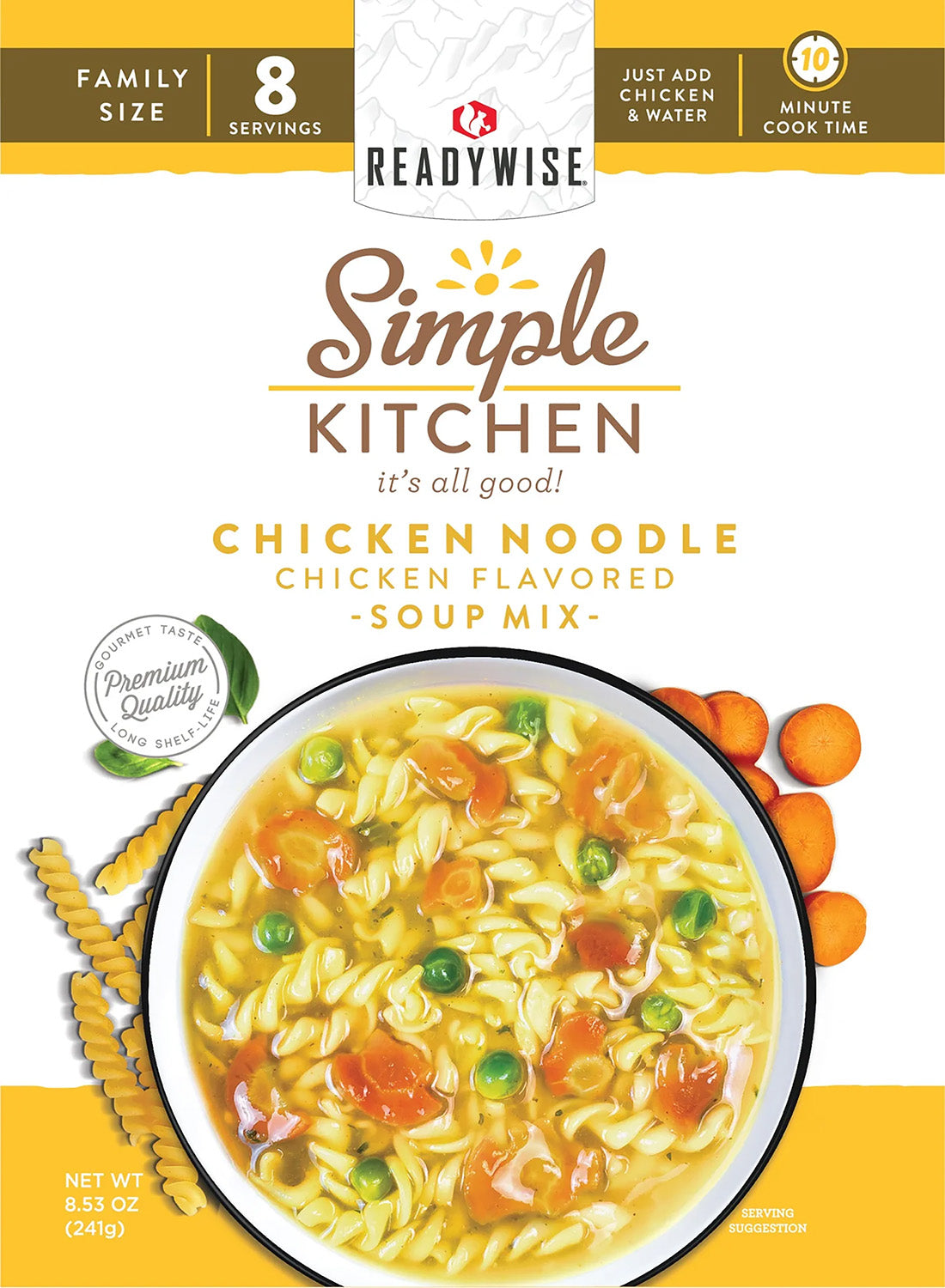 ReadyWise Simple Kitchen RWSK05062 Chicken Noodle Soup 6-Pack 8-Serving Pouches