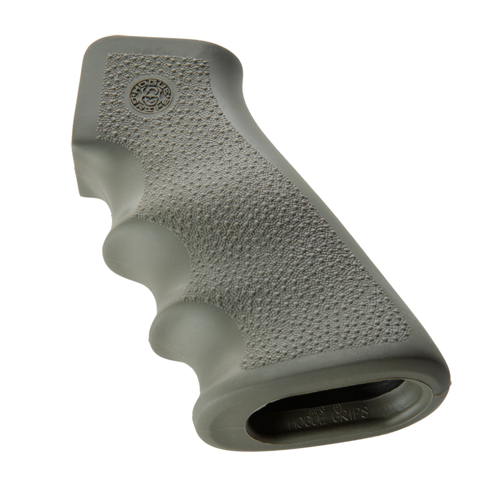 Hogue 15001 OverMolded Rubber Pistol Grip OD Green Cobblestone Finger Grooves for AR-15