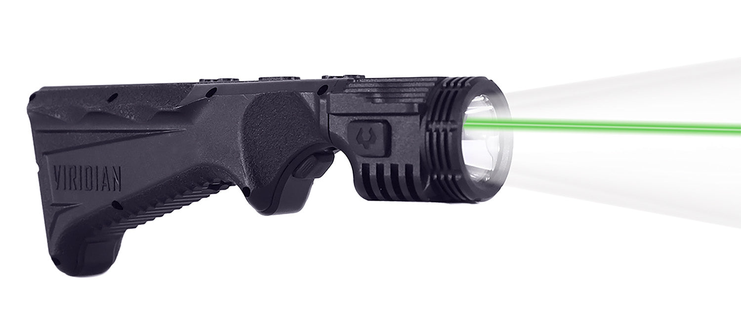 Viridian 4LUX Grip Light Green Laser Black 2000 Lumen LED Foregrip for M-LOK Firearms