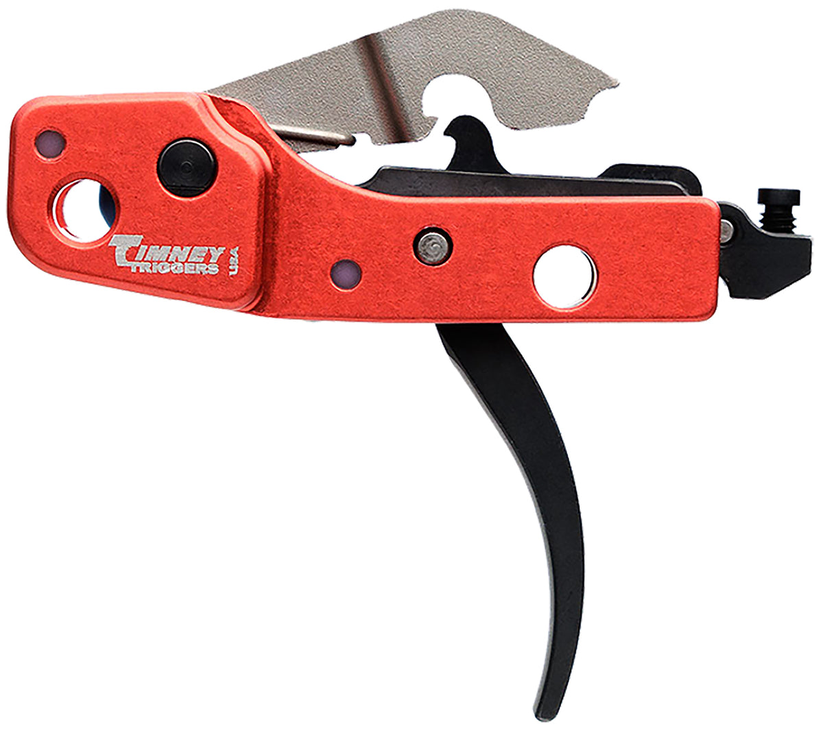 Timney AK-47 100% Drop-In Single-Stage Trigger, Red, Fits Multiple AK Variants