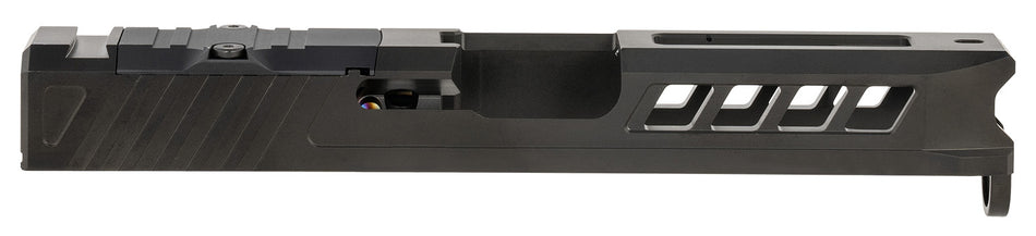 True Precision Axiom Slide with Optic Cut for Glock 19 Gen 1-3 Black DLC 416R Stainless