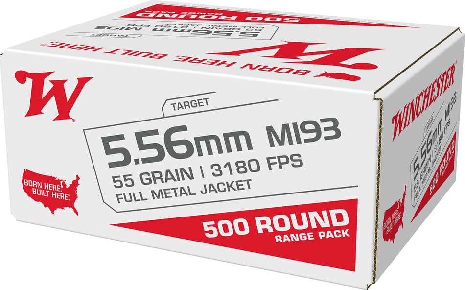 Winchester M193 Full Metal Jacket 55 Grain 5.56x45mm NATO
