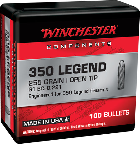 Winchester Components .350 Legend 255 grain Open Tip ammunition