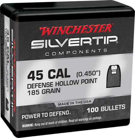 Winchester Ammo WB45AS185X Silvertip 45ACP 185gr 100 Per Box/10 Case