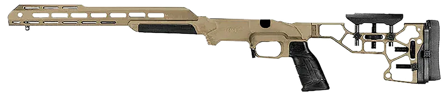 MDT ESS Precision Rifle Chassis Flat Dark Earth Tikka T3 Left Hand Model