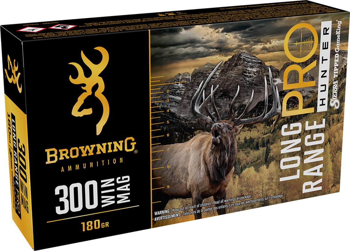 Browning Long Range Pro .300 Winchester Mag 180 grain Sierra Tipped GameKing boat-tail ammunition