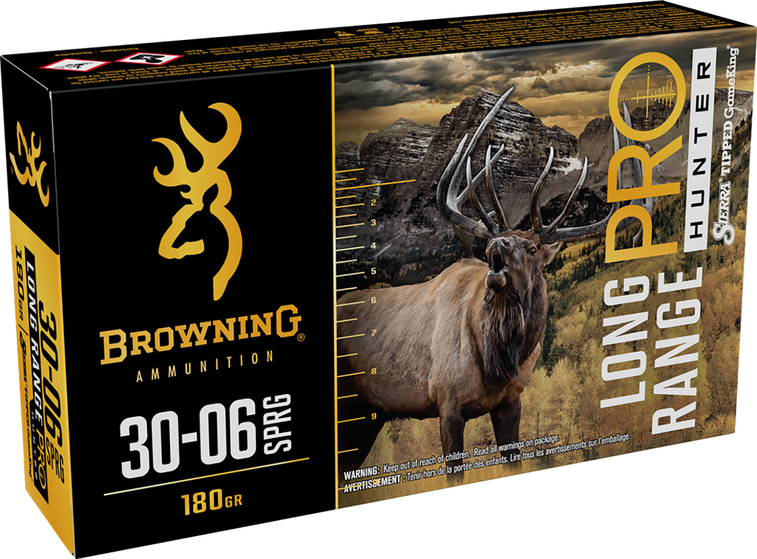 Browning Long Range Pro .30-06 Springfield 180 grain Sierra Tipped GameKing boat-tail ammunition