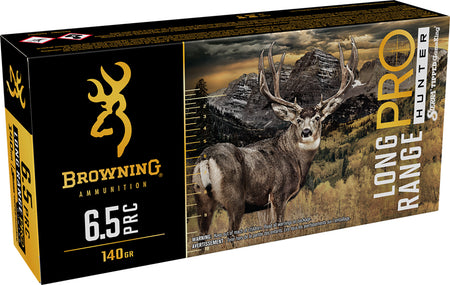 Browning Long Range Pro 6.5 PRC 130 grain Sierra Tipped GameKing boat-tail ammunition