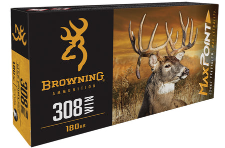 Browning Max Point .308 Win / 7.62x51mm 168 grain Polymer Tip ammunition