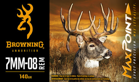 Browning Max Point Polymer Tip 140 Grain 7mm-08 Remington 2437 ft Ibs