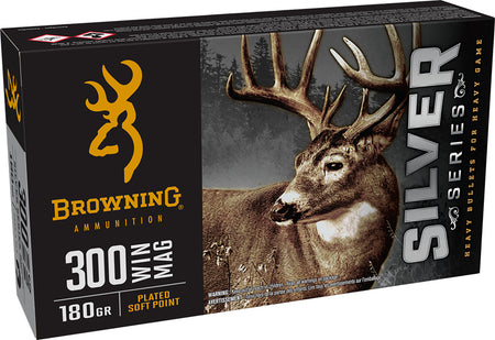 Browning Silver .300 Winchester Mag 180 grain Soft Point ammunition