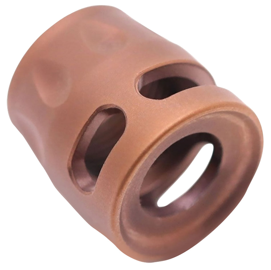 True Precision S-Type Micro Compensator Copper Coated 1/2"x28 9mm 380 ACP Stainless