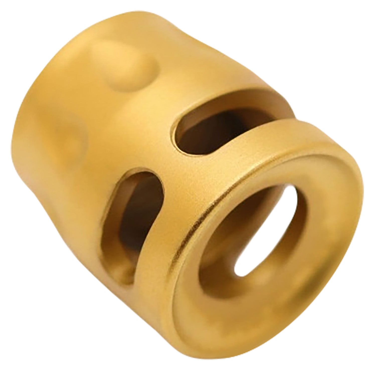 True Precision S-Type Micro Compensator Gold Tone 1/2"x28 9mm 380 ACP Stainless