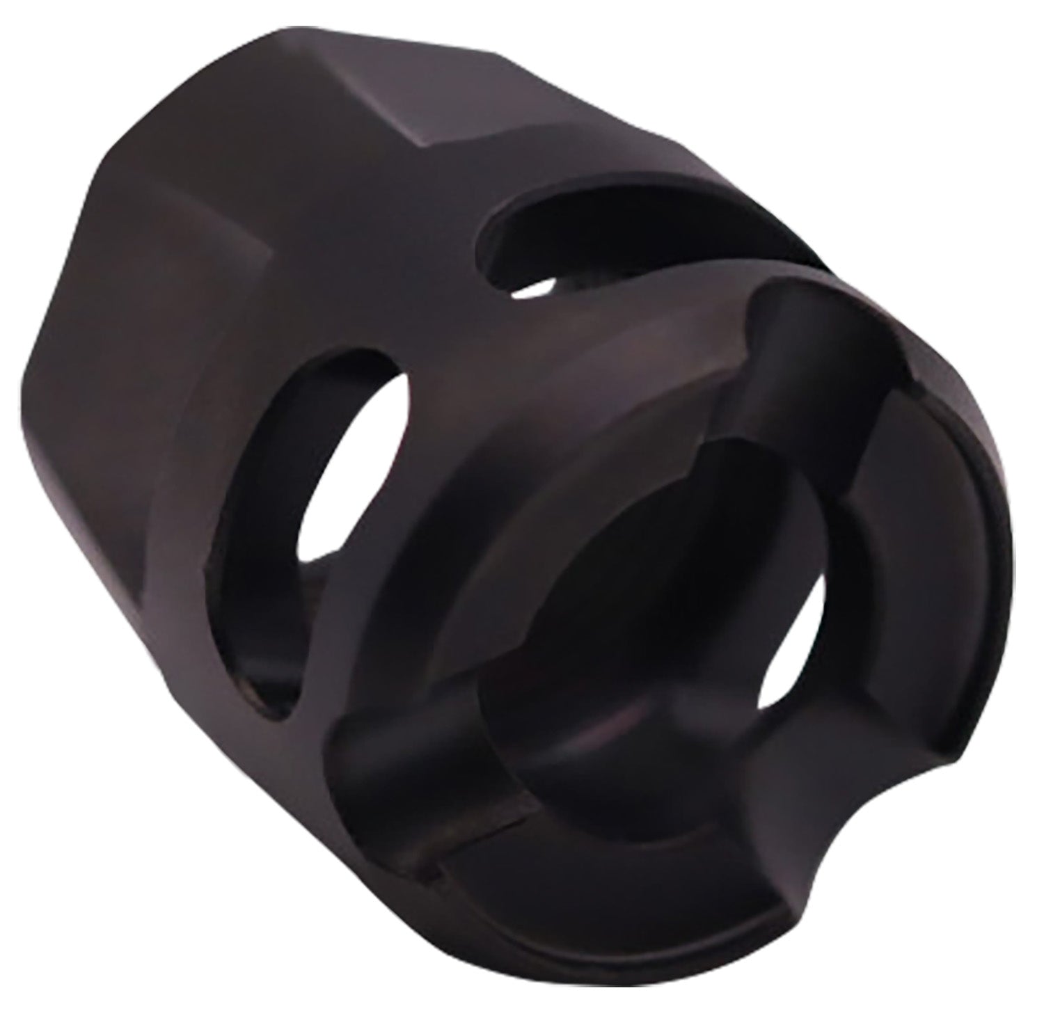 True Precision Y-Type Micro Compensator DLC Black 1/2"x28 9mm 380 ACP Stainless Steel