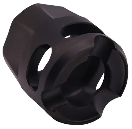 True Precision Y-Type Micro Compensator DLC Black 1/2"x28 9mm 380 ACP Stainless Steel