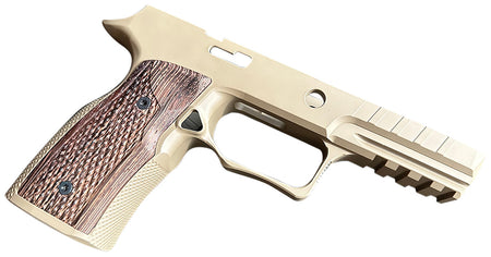 Sharps Bros Flat Dark Earth Aluminum Grip Module Replacement Fits Sig P320