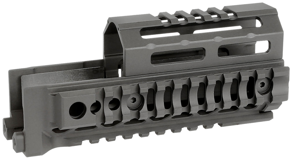 Midwest Industries AK Alpha Quick-Release Drop-In Handguard 6" Black 6061 Aluminum AK-47/AK-74