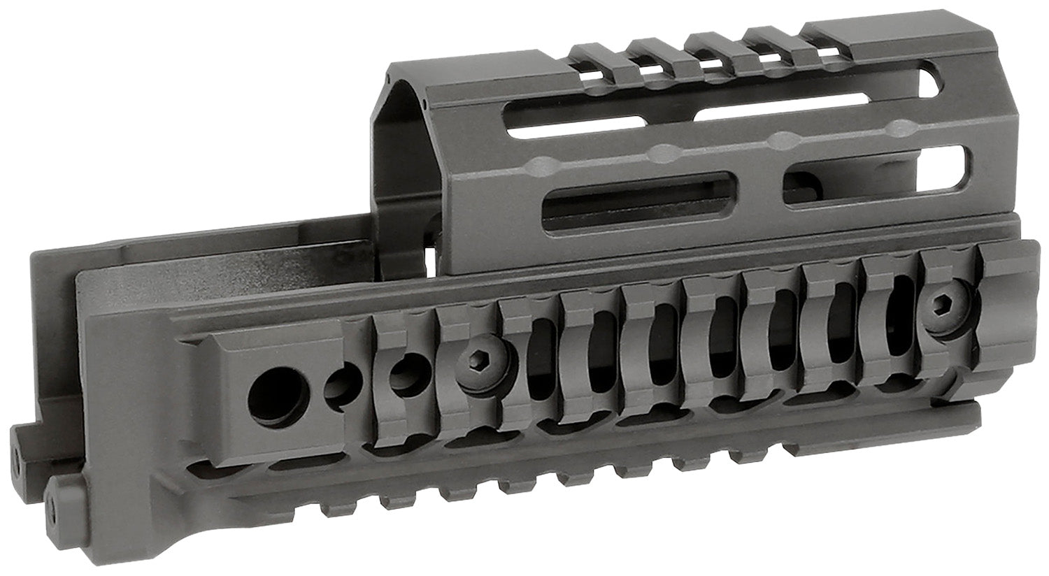 Midwest Industries AK Alpha Quick-Release Drop-In Handguard 6" Black 6061 Aluminum AK-47/AK-74