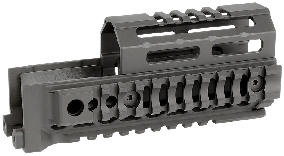 Midwest Industries AK Alpha Quick-Release Drop-In Handguard 6" Black 6061 Aluminum AK-47/AK-74