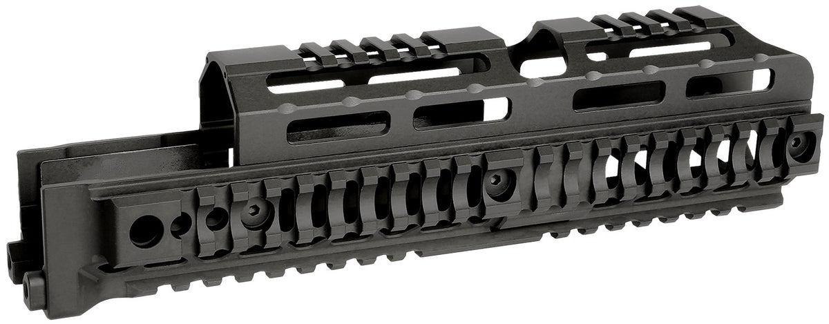 Midwest Industries AK Alpha Quick-Release Drop-In Handguard 10" Black 6061 Aluminum AK-47/AK-74
