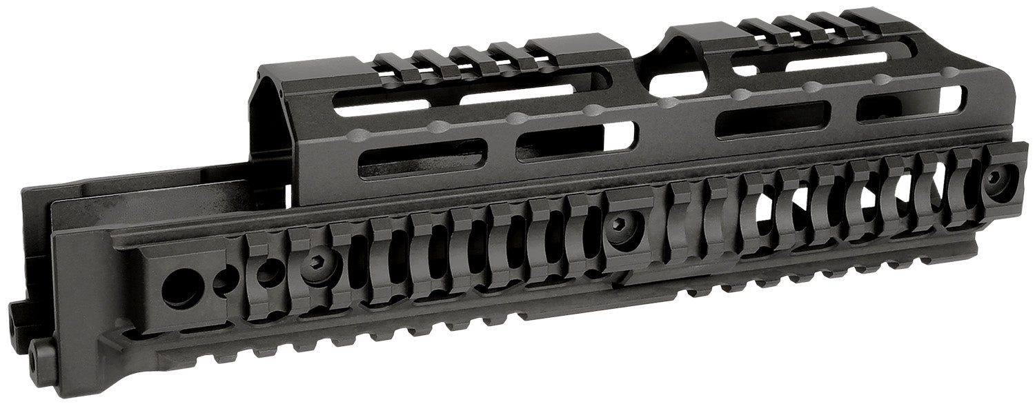 Midwest Industries AK Alpha Quick-Release Drop-In Handguard 10" Black 6061 Aluminum AK-47/AK-74