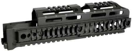 Midwest Industries AK Alpha Quick-Release Drop-In Handguard 10" Black 6061 Aluminum AK-47/AK-74