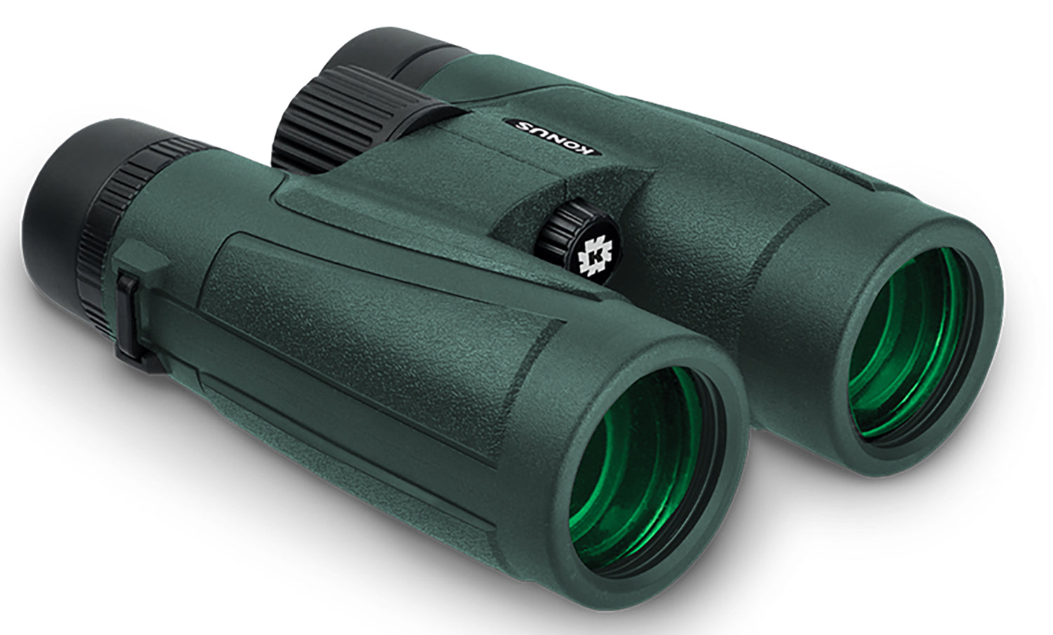 Konus Regent-HD 10x42mm Wide Angle BaK-4 Roof Prism Binocular with Black Rubber Armor