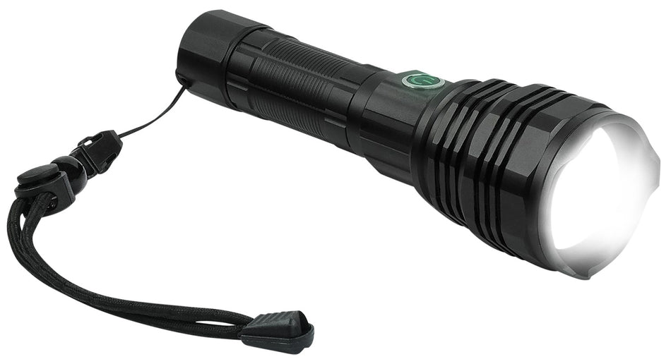 Konus 3933 Konuslight-5K 2500/5000 Lumens Rechargeable Flashlight with Turbo Mode Black