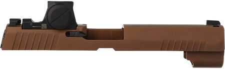 Sig Sauer P320 X-SERIES Full/Carry/Compact Replacement Slide with ROMEO-X Pro 9mm Luger Coyote Brown Serrated 4.7" Barrel Compatible