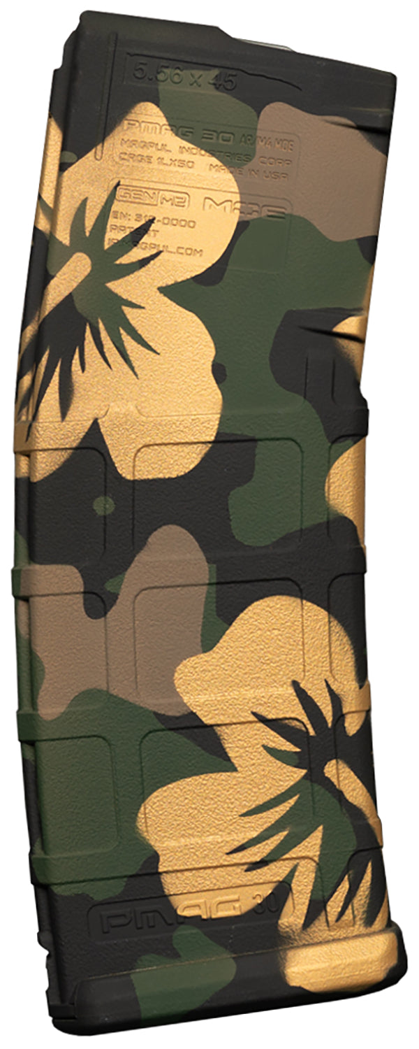 Weapon Works 228056 Aloha Woodland Polymer PMAG GEN M2 MOE 30 Round AR/M4 Magazine
