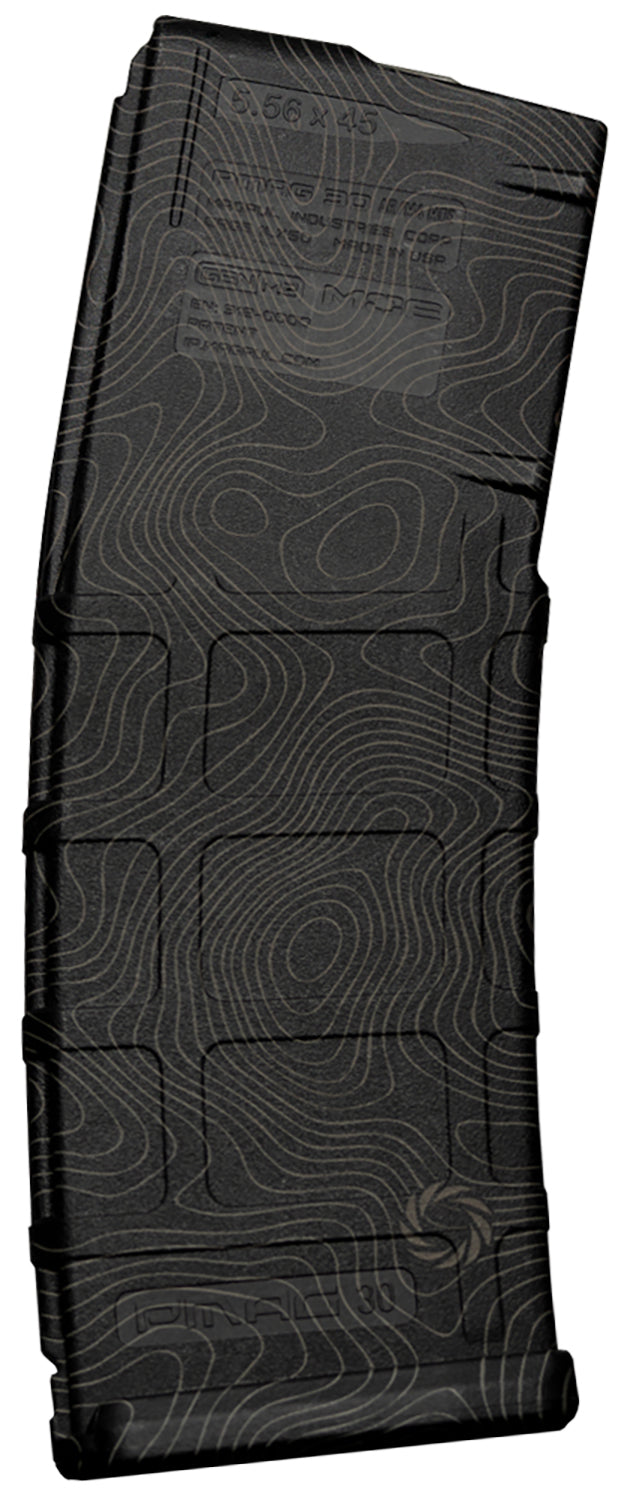 Weapon Works 228053 Laser Topo Polymer PMAG GEN M2 MOE 30 Round AR/M4 Magazine