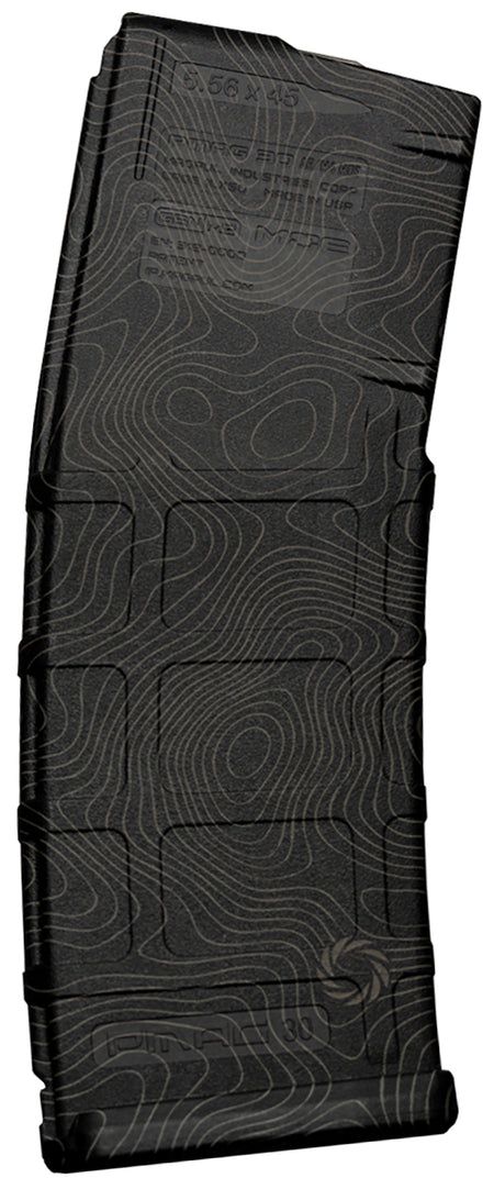 Weapon Works 228053 Laser Topo Polymer PMAG GEN M2 MOE 30 Round AR/M4 Magazine