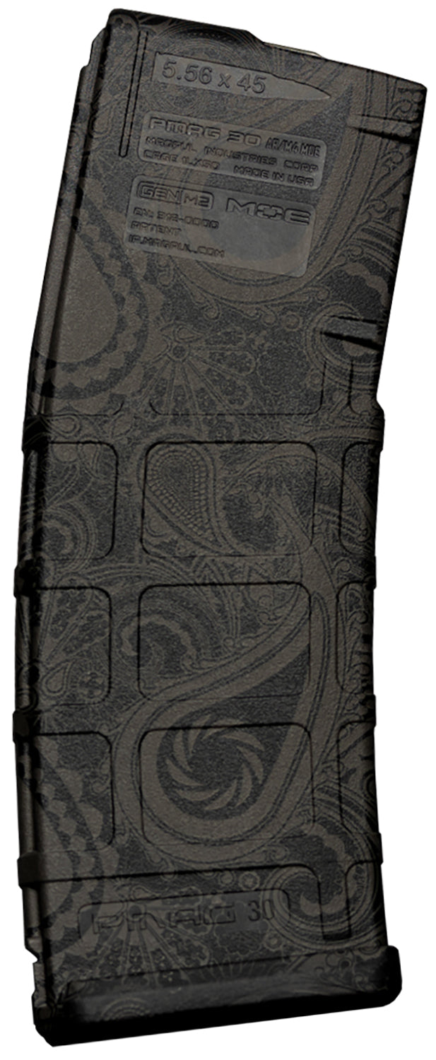 Weapon Works 228099 AR/M4 PMAG GEN M2 MOE 30-Round Laser Paisley Polymer Mag