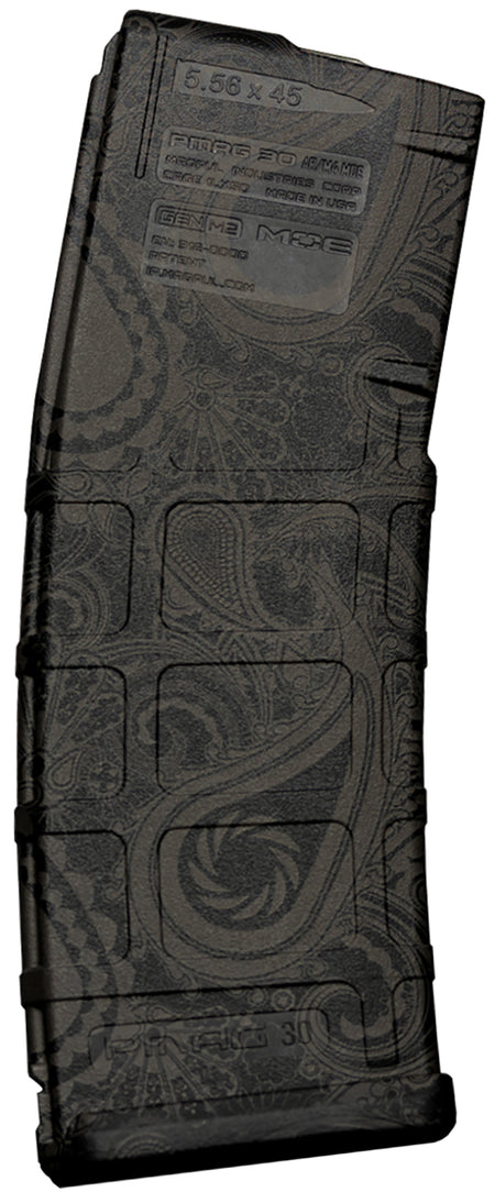 Weapon Works 228099 AR/M4 PMAG GEN M2 MOE 30-Round Laser Paisley Polymer Mag
